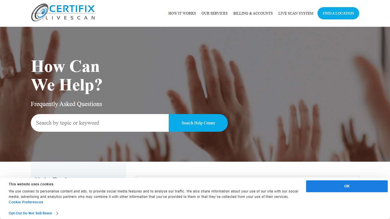 Does The UPS Store provide Live Scan fingerprinting? | Certifix Live Scan